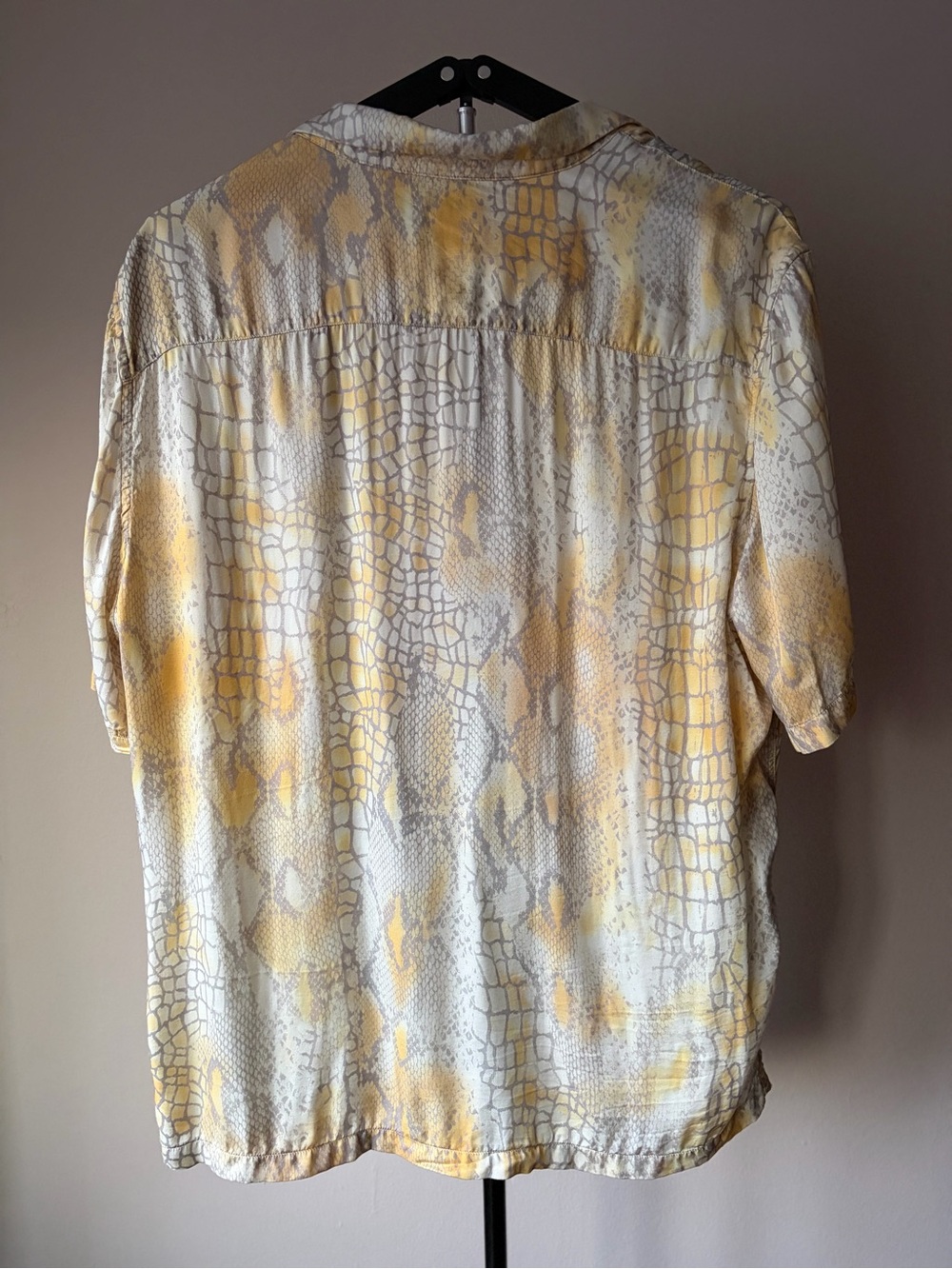 AllSaints Skrale Snake Print Relaxed Fit Shirt Size XL - Picture 4 of 9